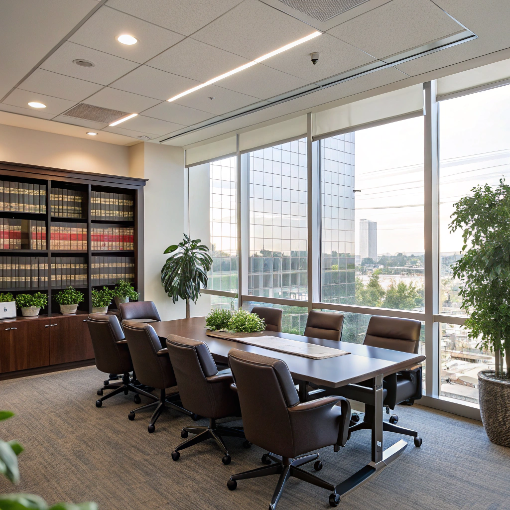 Professional legal office setting